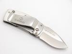 Engravable Stainless Skull Pocket Knife by G. Sakai