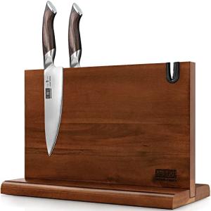 HOSHANHO 14-Inch Double-Sided Magnetic Knife Block