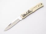 Sakai Seki Japan Scrimshaw Folding Knife