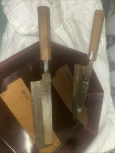 Set of 2 Vintage Japanese Knives
