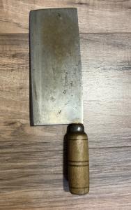 Japanese Cleaver Butcher Knife with Wooden Handle