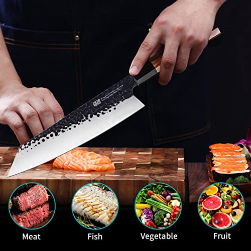 Japanese Kiritsuke Knife - Multi-Purpose Gyuto, 9 Inches