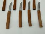 Japanese Katana Knife Set with Bamboo Handles