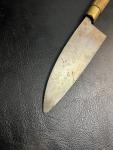 Rare Japanese Chef Butcher Knife with Black Blade