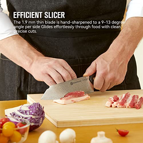 8-Inch Kiritsuke Chef's Knife, Japanese Damascus Steel