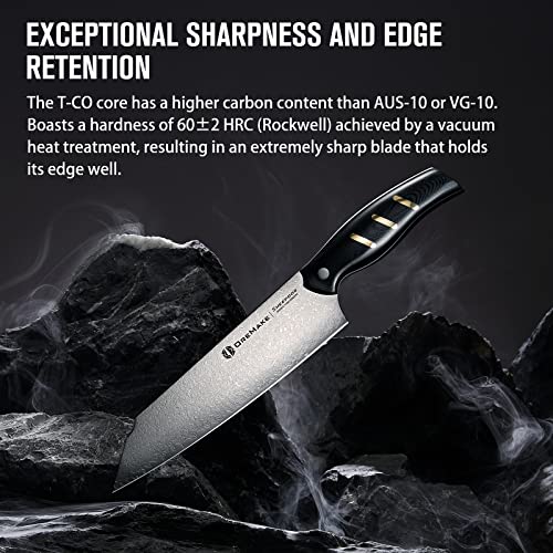 8-Inch Kiritsuke Chef's Knife, Japanese Damascus Steel