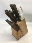 Vintage Japanese Kitchen Knife Set - 13 Pieces