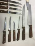 Vintage Japanese Kitchen Knife Set - 13 Pieces