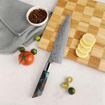 Shinko 8" Gyuto Knife – Damascus Steel Blade
