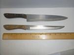Set of 2 Vintage Japanese Butcher Knives