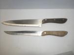 Set of 2 Vintage Japanese Butcher Knives