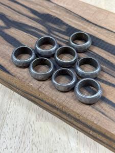 Japanese Chisel Ring Set of 8 - Tsuchime Finish