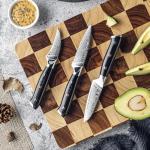 Seido VG-10 Damascus 3-Piece Paring Knife Set