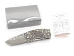 G. Sakai Ukimon Sakura Damascus Pocket Knife