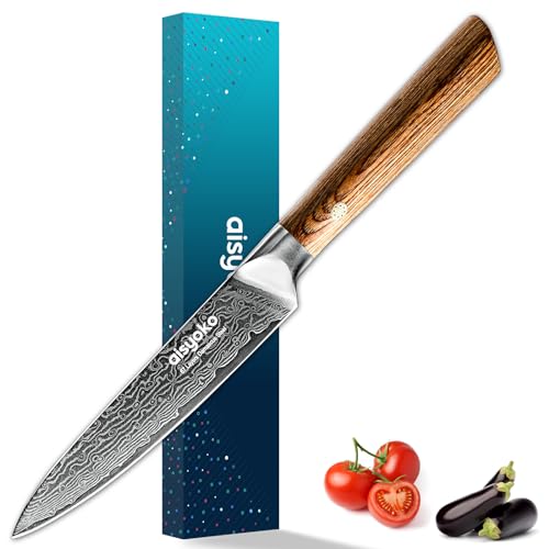 Aisyoko 5-inch Japanese Paring Knife - VG-10 Steel
