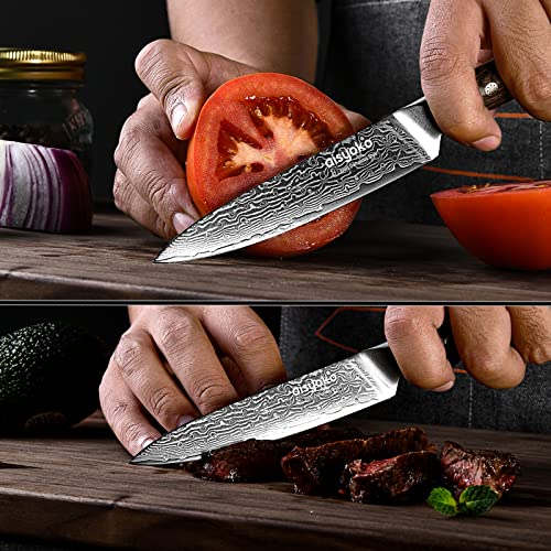 Aisyoko 5-inch Japanese Paring Knife - VG-10 Steel