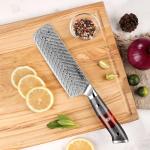 Seido Inferuno 7" Nakiri Knife – 73-Layer Damascus