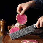 Wakoli 7-Inch Nakiri Knife with Damascus Steel