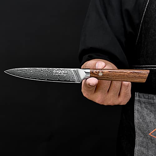 Aisyoko 5-inch Japanese Paring Knife - VG-10 Steel