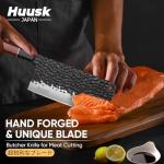 Huusk Japanese Hand Forged Meat Cleaver Knife