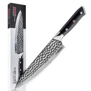 Seido 8" Shujin Gyuto Damascus Knife with G10 Handle