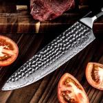 Seido 8" Shujin Gyuto Damascus Knife with G10 Handle