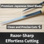 RANSHOU Mini Japanese Ryoba Pull Saw 4-3/4