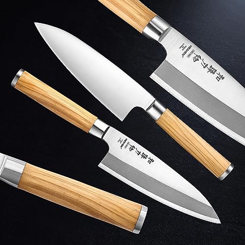 HEZHEN Japanese Style 7" Deba Knife: Forging Steel