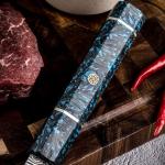 Epokishi 7-Inch Nakiri Knife - AUS-10 Damascus Steel