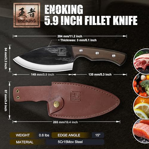 Hand Forged Japanese Meat Cleaver: Super Sharp 5.9