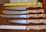 Vintage Japanese Chef's Knife Set with Wood Handles