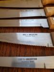 Vintage Japanese Chef's Knife Set with Wood Handles