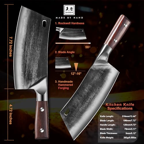 ENOKING Precision Japanese Cleaver Knife
