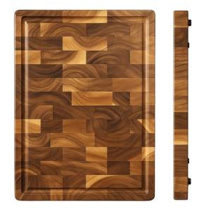 Seido Gourmet Acacia End-Grain Cutting Board 18"x12