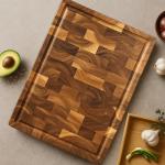 Seido Gourmet Acacia End-Grain Cutting Board 18"x12