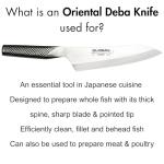 Global G-7: 7" Stainless Steel Japanese Deba Knife