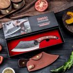 Seido Knives Hakai Chef Cleaver with Rosewood Handle