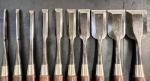 10-Piece Japanese Hand-Forged Bench Chisel Set