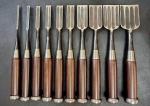 10-Piece Japanese Hand-Forged Bench Chisel Set