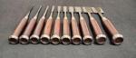 10-Piece Japanese Hand-Forged Bench Chisel Set