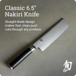 Handcrafted Shun Classic Nakiri Knife, Perfect Japanese Kitchen Tool