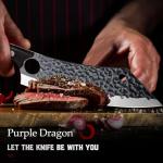 8-Inch Purple Dragon Japanese Butcher Knife