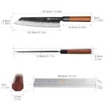 Japanese Kiritsuke Knife - Multi-Purpose Gyuto, 9 Inches