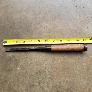 Japanese Woodworking Push Chisel, Offset 3/8