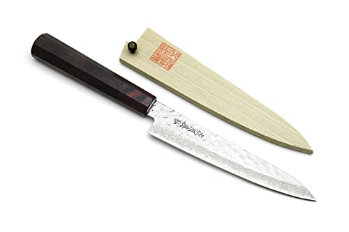 Yoshihiro VG-10 Hammered Damascus Petty Knife (6")