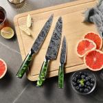 Seido Knives Tengoku Green 8-Piece Chef Set
