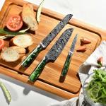 Seido Knives Tengoku Green 8-Piece Chef Set