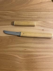 Japanese Stainless Steel Knife with Wooden Handle