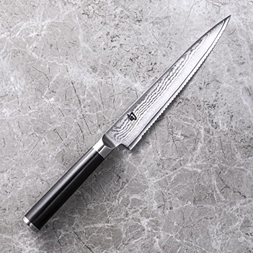 Shun Classic Serrated Utility Knife 6" - Precision Japanese Knives