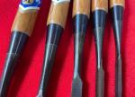 Japanese Chisel Set with Red Oak Handles